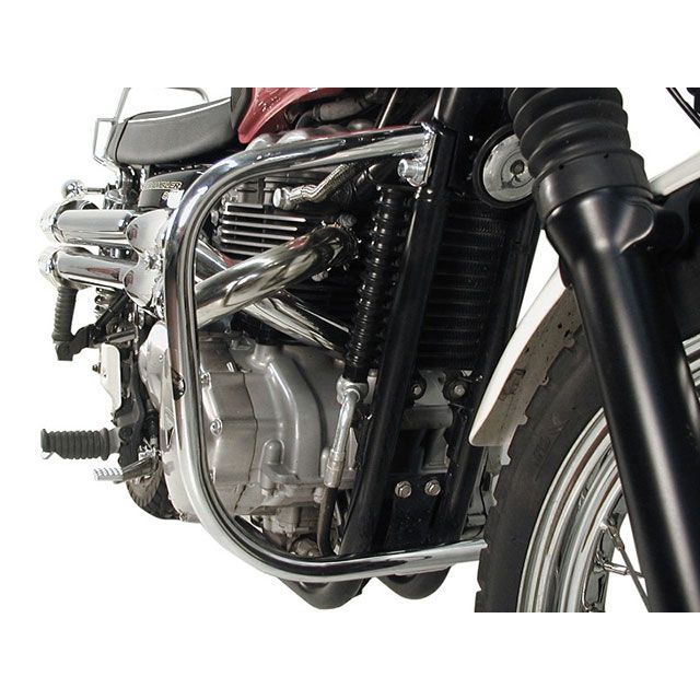 ヘプコ＆ベッカー エンジンガード（クローム） BONNEVILLE T100 SCRAMBLER 900 501708 00 02｜モトメガネ 店