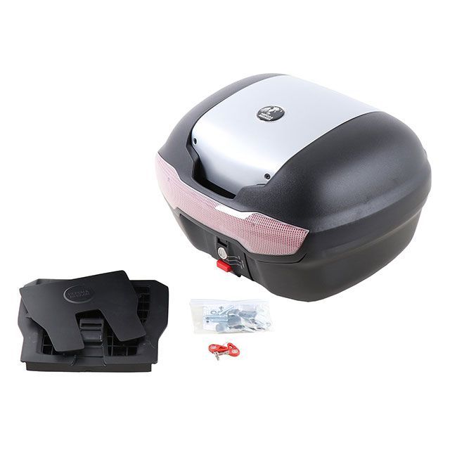 ヘプコ＆ベッカー トップケース ジャーニー 汎用タイプ 40（ブラック&times;シルバー） ユニバーサル（汎用） 610089 00 09｜モトメガネ 店