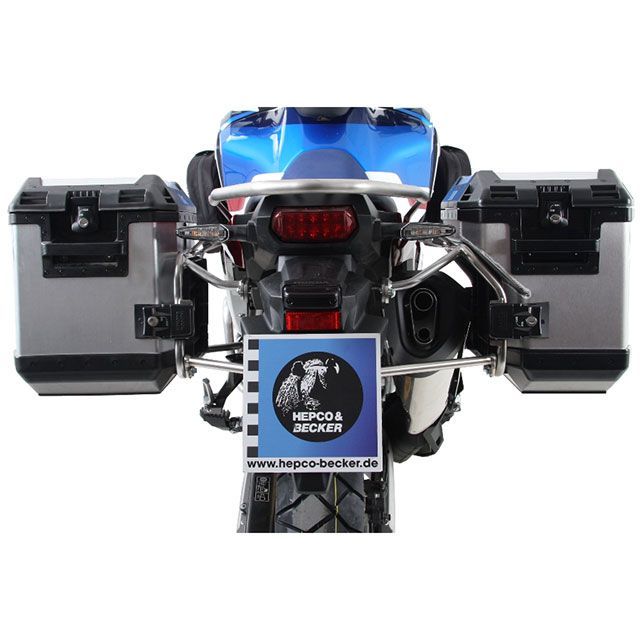 ヘプコ&ベッカー サイドキャリア カットアウトセット サイドケース エクスプローラー シルバー付 CRF1000L Africa Twin CRF1000L AfricaTwin Adventure Sports 6519510 00 22-00-40|モトメガネ 店
