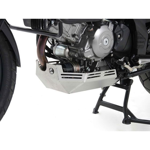 ヘプコ＆ベッカー エンジンアンダーガード（シルバー） V-Strom650 8103528 00 09｜モトメガネ 店