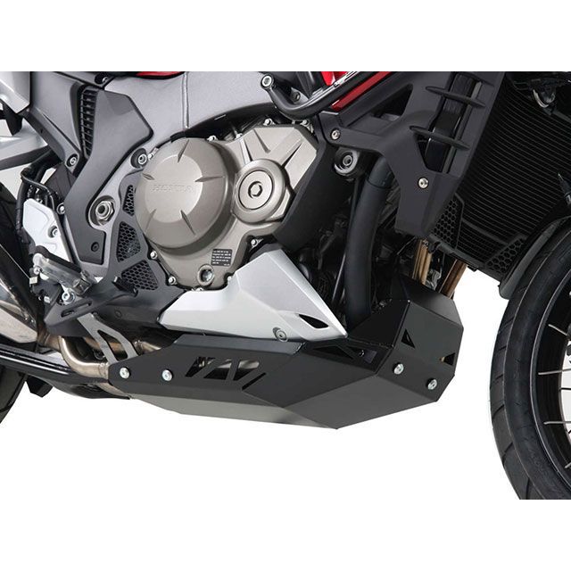 ヘプコ＆ベッカー スキッドプレート（ブラック） VFR1200X CROSSTOURER 810971 00 01｜モトメガネ 店