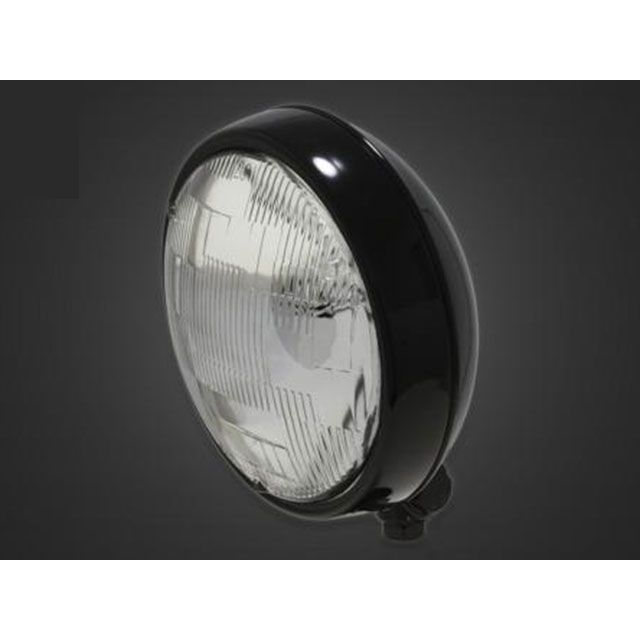 ガレージT&F ドラッグスター1100（クラシックモデル） 5.75インチプレートヘッドライト＋ステーSET（タイプB） ドラッグスター1100/クラシックモデル タイプ オールブラック・クリアーレンズ ・4022471