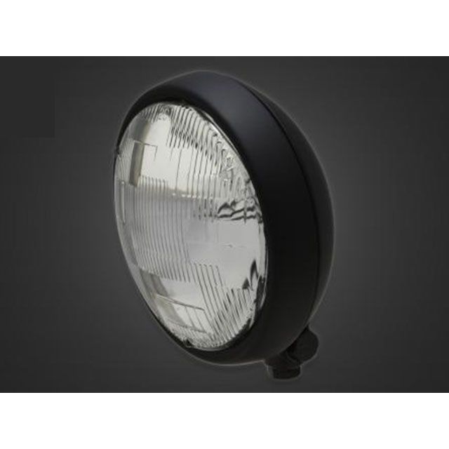 ガレージT&F ビラーゴ250（S） 5.75インチプレートヘッドライト＋ステーSET（タイプA） ビラーゴ250/S タイプ オールマットブラック・クリアーレンズ ・4022564