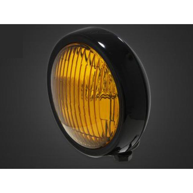 ガレージT&F マグナ250(S) 4.5インチプレートヘッドライト+ステーSET(タイプA) マグナ250/S タイプ オールブラック・イエローレンズ ・4022788