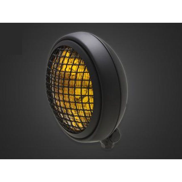 ガレージT&F ドラッグスター1100（スタンダードモデル） 5.75インチグリルヘッドライト＋ステーSET（タイプA） ドラッグスター1100 タイプ マットブラック・イエローレンズ ・4023681