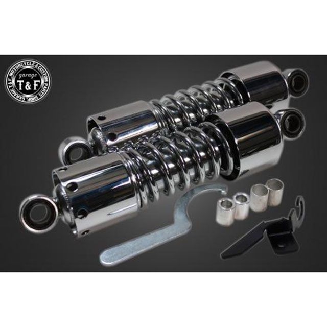 ガレージT&F エリミネーター400 ツインサスペンション280mm(メッキ) ・704182|モトメガネ 店
