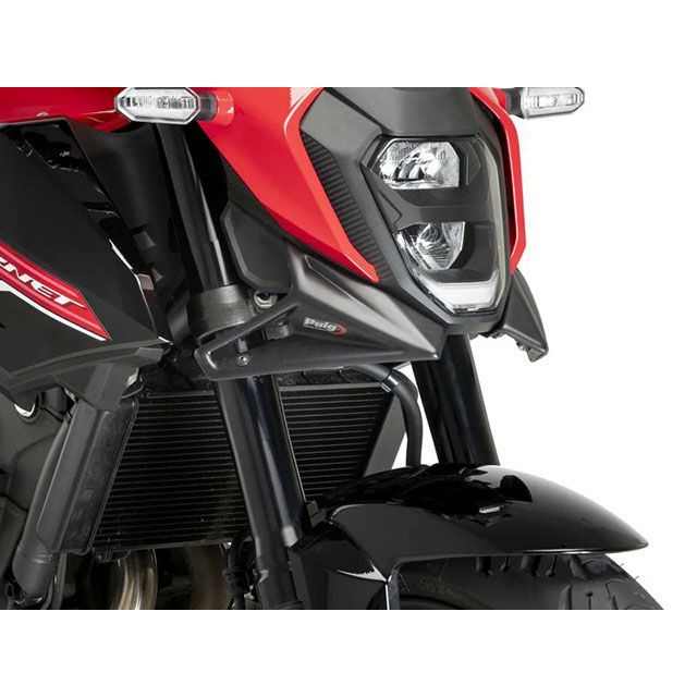 プーチ フロントダウンフォースネイキッドスポイラー(マットブラック) CB500 HORNET CB400 HORNET 21936J|モトメガネ 店