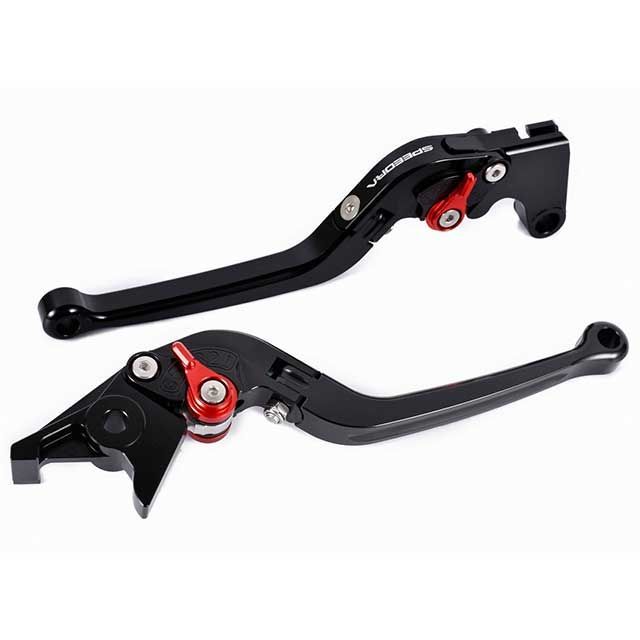 SPEEDRA アジャストレバー スタンダード可倒式（レバー本体カラー：ブラック） XMAX250 アジャスターカラー グリーン LVAG091BK-GN｜モトメガネ 店