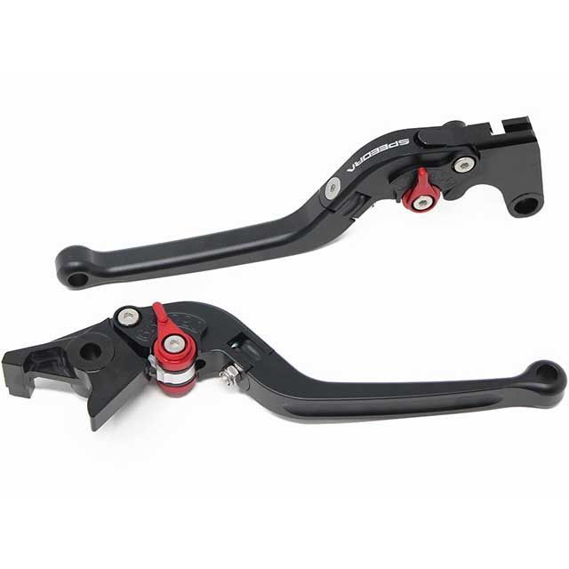 SPEEDRA アジャストレバー スタンダード可倒式（レバー本体カラー：マットブラック） XMAX250 アジャスターカラー マットグリーン LVAM091BK-GN