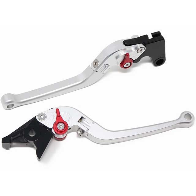 SPEEDRA アジャストレバー スタンダード可倒式(レバー本体カラー:マットシルバー) XMAX250 アジャスターカラー マットブルー LVAM091SR-BE|モトメガネ 店