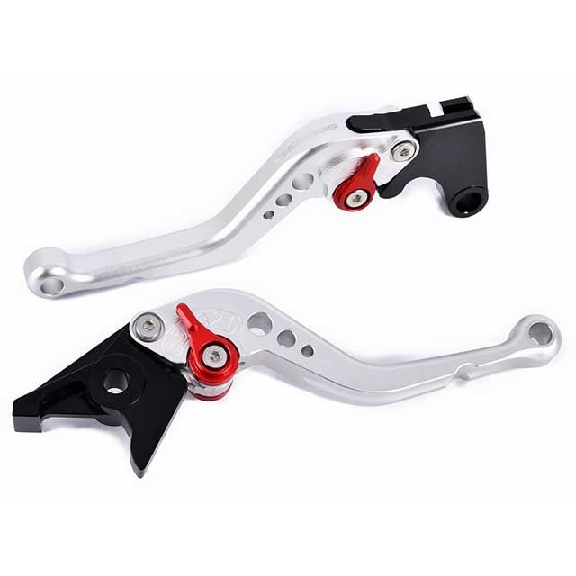 SPEEDRA アジャストレバー スタンダードショート（レバー本体カラー：マットシルバー） XMAX250 アジャスターカラー マットチタン LVCM091SR-TM｜モトメガネ 店