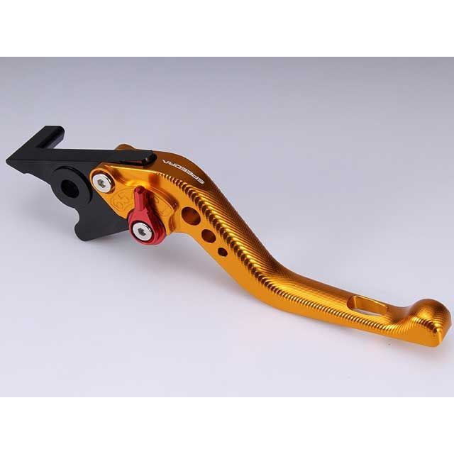 SPEEDRA アジャストブレーキレバー 3Dショート（レバー本体カラー：ゴールド） アジャスターカラー チタン LVFG082GD-TM