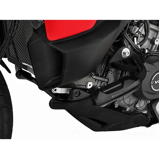 ワンダーリッヒ エンジンガード(ブラック)with プロテクションパッド(ブラック) Multistrada V2 W71201-002|モトメガネ 店