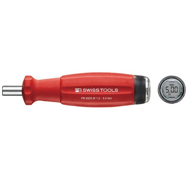 PBスイスツールズ 9320.M1.0-5.0JCBB プリセット型 ビット用 デジタルトルクハンドル V02 トルク範囲1.0-5.0Nm 9320.M1.0-5.0JCBB