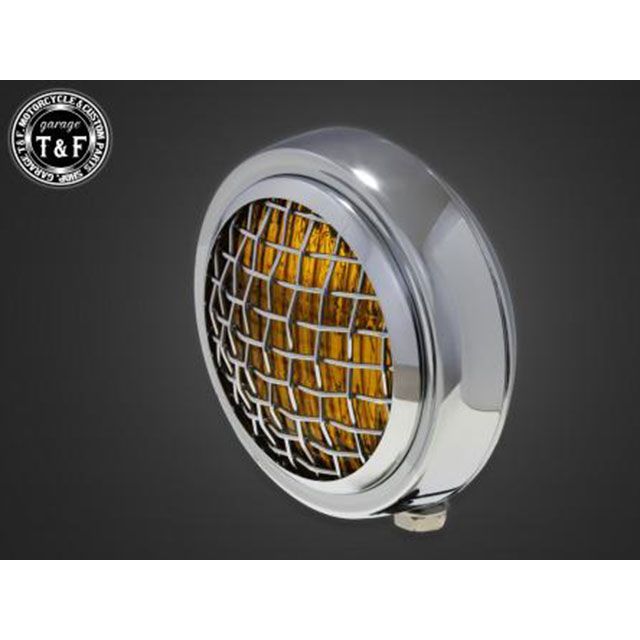 ガレージT&F イントルーダーLC250 4.5インチグリルヘッドライト+ステーSET(タイプC) イントルーダーLC250 タイプ メッキ/イエロー ・4024075
