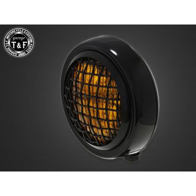 ガレージT&F イントルーダーLC250 4.5インチグリルヘッドライト＋ステーSET（タイプC） イントルーダーLC250 タイプ ブラック/イエロー ・4024031