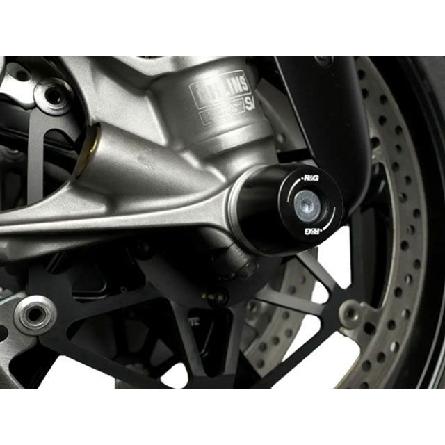アールアンドジー フロントフォークプロテクター APEX TYPE（ブラック） Panigale V4/S（APEX TYPE） Streetfighter V4（APEX TYPE） RG-FP0300BK｜モトメガネ 店