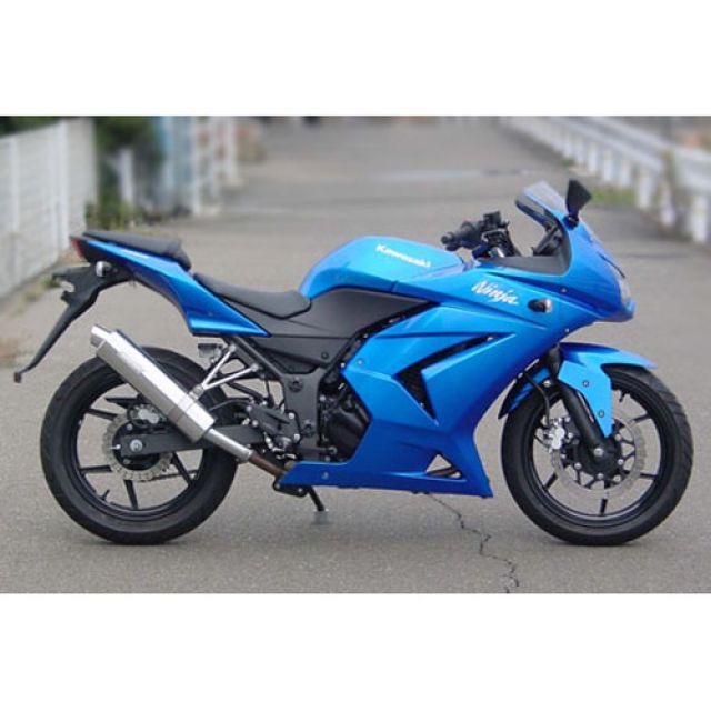 【メーカー直送】スーパーバイク Ninja250 アルミスリップオンマフラー Ninja250 仕様 アルミマフラーステー付き 68217-288846