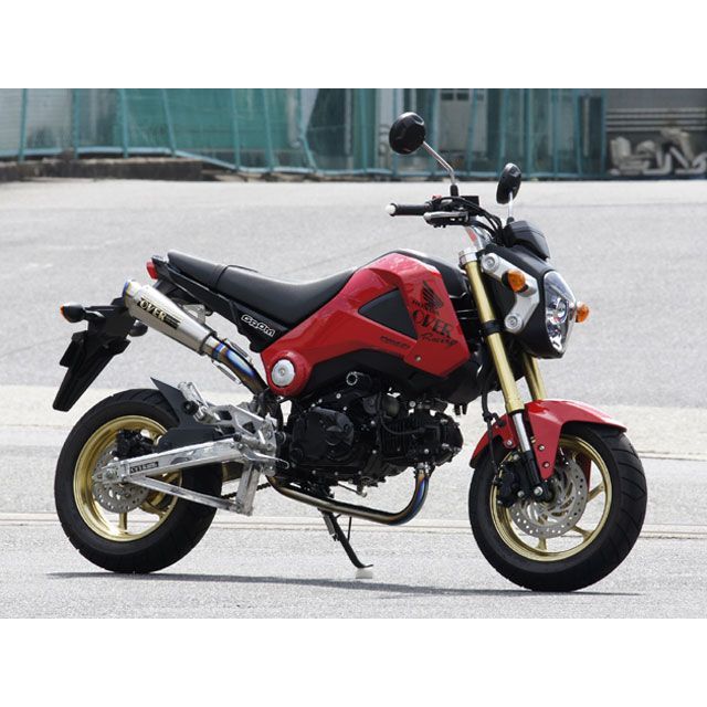 [美品] グロム　OVER RACING スパイラルフルチタンマフラー OVER RACING オーヴァー スパイラル フルチタンマフラー GROM(13