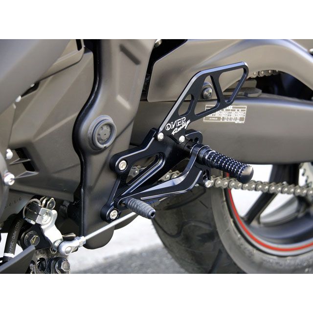 オーバーレーシング バックステップ 4ポジション MT-25 YZF-R25 カラー ブラック ・51-35-01B