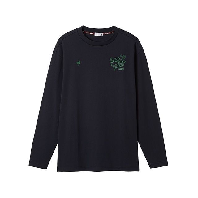 ルコック グラフィック長袖Tシャツ（ネイビー） サイズ O LT5FLT01M