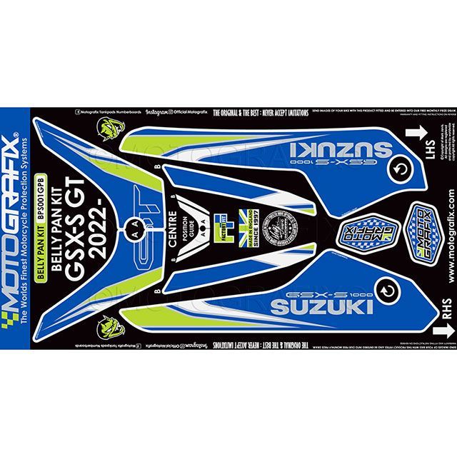 モトグラフィックス ボディパッド Belly Pan Protector GSX-S1000GT MT-BPS001GPB｜モトメガネ 店