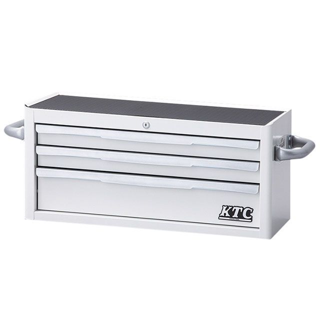 ケイティーシー EKR-2003WH 3段3引出フラットトップチェスト 715×390×330mm（ホワイト） EKR-2003WH