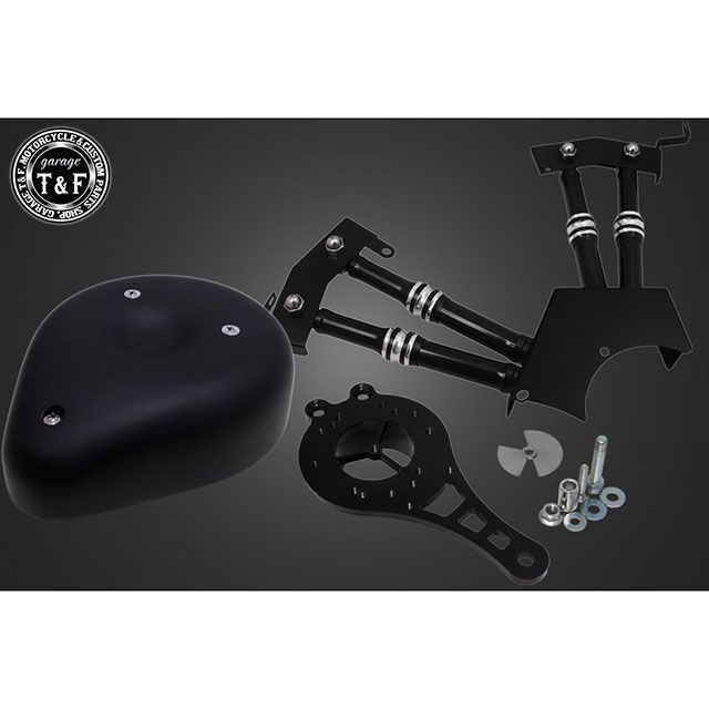 ガレージT&F ドラッグスター250 ティアドロップ＆プッシュロッドカバー SET（ブラック/コントラスト） ドラッグスター250 ・7082547｜モトメガネ 店