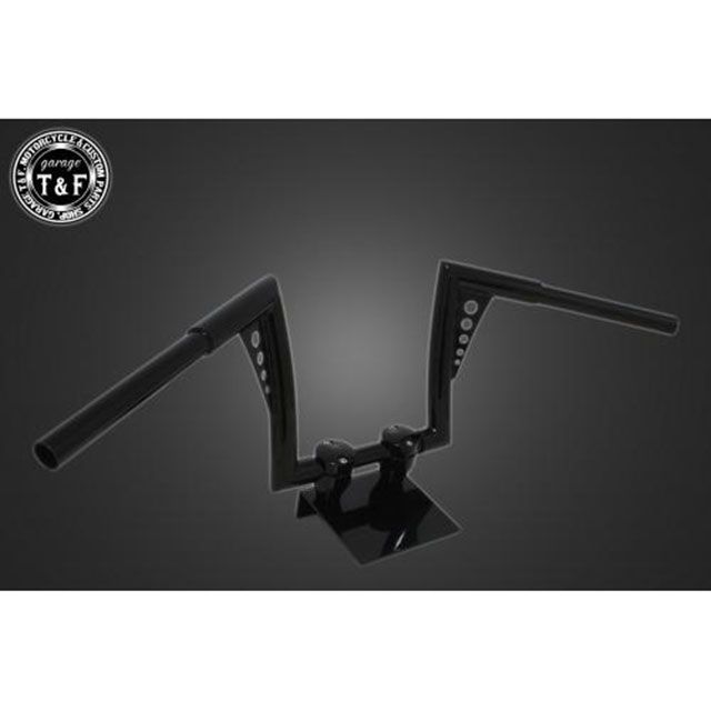 ガレージT&F 極太バットマンハンドル 10インチ 22.2mm（ブラック） 汎用 ・708266｜モトメガネ 店