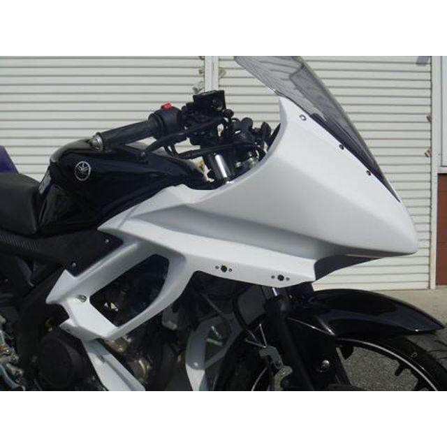 才谷屋ファクトリー アッパーカウル/レース/白ゲル YZF-R15 仕様 ビス止めver 3YYZR15UPR-1