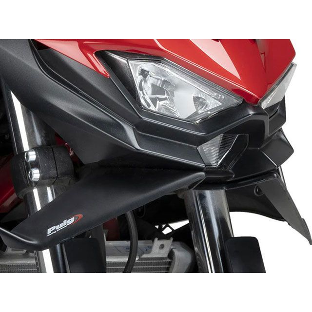 プーチ フロントダウンフォースネイキッドスポイラー（マットブラック） Z500SE Z500 22190J｜モトメガネ 店