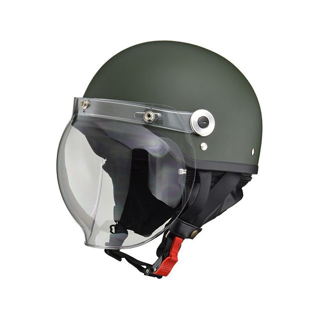 リード工業 CROSS CR-760 ハーフヘルメット（マットグリーン） CR-760