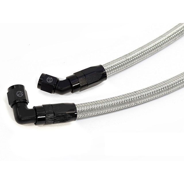 アクティブ ストレートオイルクーラーホースセット（サイド廻し）＃8 9-10/13R ブラック仕様 Z1000R AC14057215B｜モトメガネ 店 36,304円