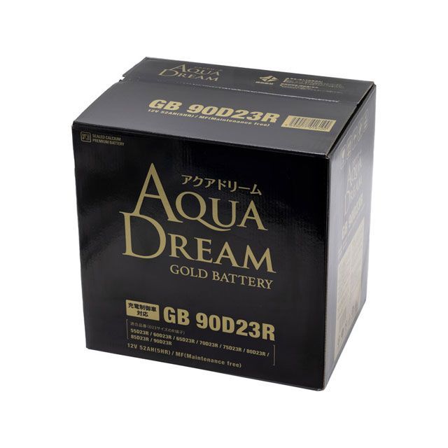 【メーカー直送】アクアドリーム GOLD 四輪バッテリー AD-GB90D23R 90D23R|モトメガネ 店
