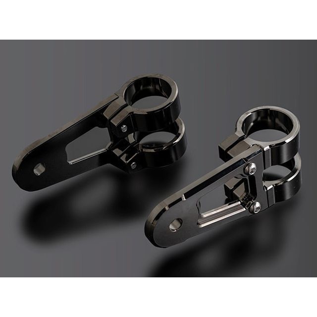 DRAFT BILLET ライトステー 38mm(漆黒メッキ) 汎用 133-5202|モトメガネ 店