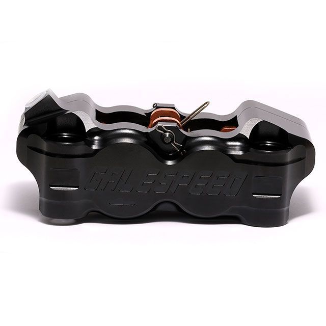 ゲイルスピード ビレット フロント4P ラジアルキャリパー(左)ブラック 100mm 汎用 GSBFCAL3430-10FB