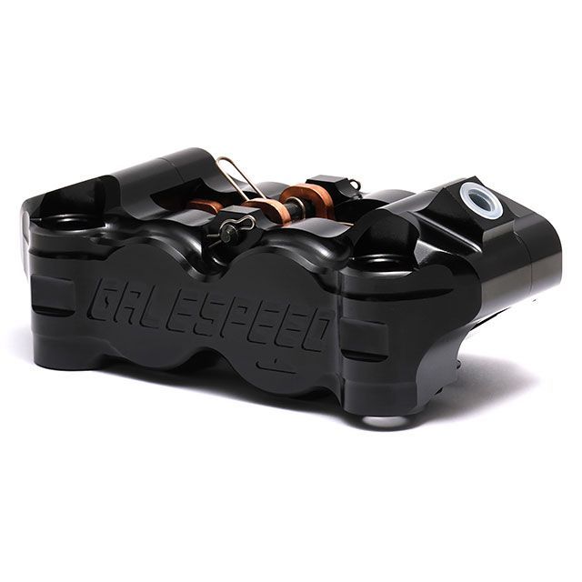 ゲイルスピード ビレット フロント4P ラジアルキャリパー（右）ブラック 100mm 汎用 GSBFCAR3430-10FB
