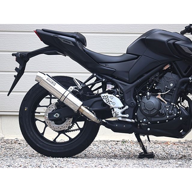 ダブルアールズ JMCA スリップオン ラウンド・ステンレスサイレンサー YZF-R3/MT-03 BF2320JM|モトメガネ 店
