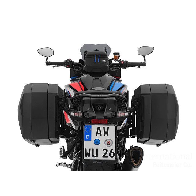 ワンダーリッヒ サイドケースセット X-CASE X30 carbon＆サイドキャリア X-RACK Light W30185-002＆W30184-002（ブラック） M1000XR W30184-102｜モトメガネ 店