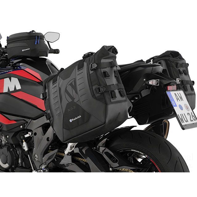 ワンダーリッヒ サイドバッグセット X-BAG X32 & サイドキャリア X-RACK Light W30168-002＆W30184-002 set（ブラック） M1000XR W30184-202