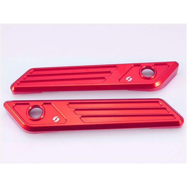 SPEEDRA サドルバッグラッチカバー 左右セット カラー レッド ASBRCHD01RD