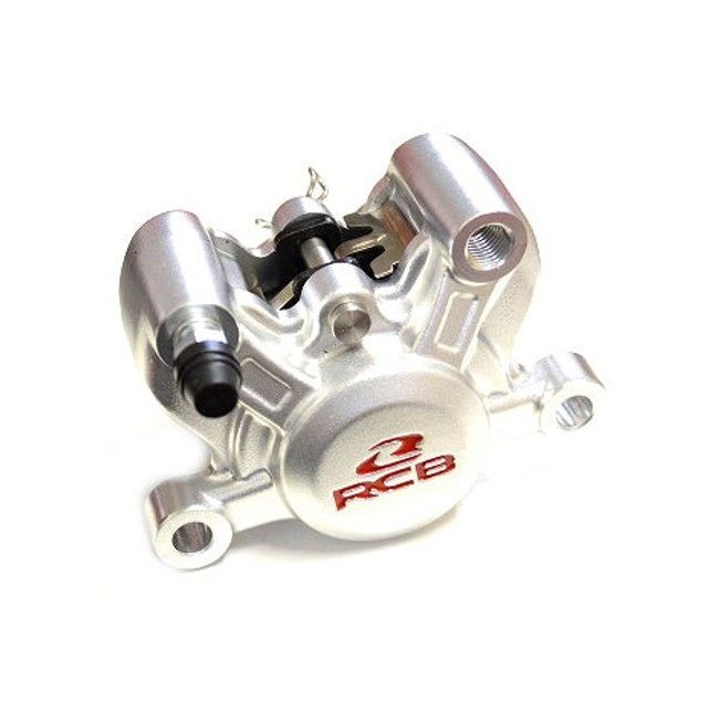 KN企画 RCB 2POT ブレーキキャリパー R55 SERIES 84mmピッチ（シルバー） 汎用 01BC048S-KN