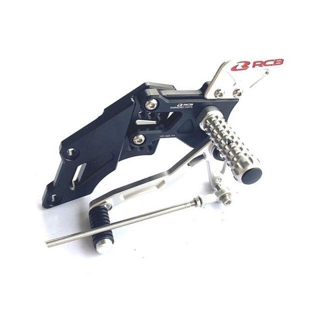 KN企画 RCB バックステップ（YZF-R25/R3）RS-1（ブラック/シルバー） YZF-R25 YZF-R3 01FR033X-KN
