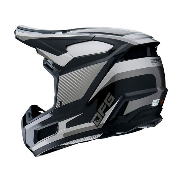 【特価品】ディーエフジー ACE ヘルメット（ブラック/シルバー） サイズ S C9617