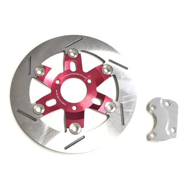 KN企画 ビッグブレーキディスク ステンレス BWS100/4VP(レッド) BW’S100 KN-DKBW-RD|モトメガネ 店