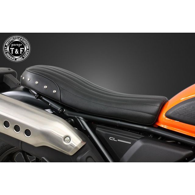 ガレージT&F CL250 スタッド付きダブルシート/バーチカル（ブラック） CL250 ・7103108
