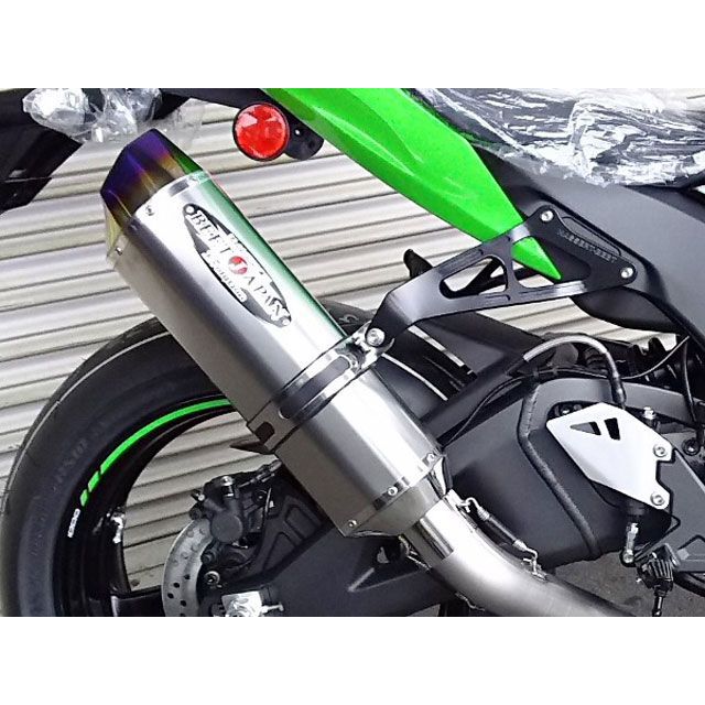 ビートジャパン NASSERT-R Evolution Type II スリップオンマフラー ZX-10R サイレンサー ブルーチタン 0235-KD4-BL｜モトメガネ 店