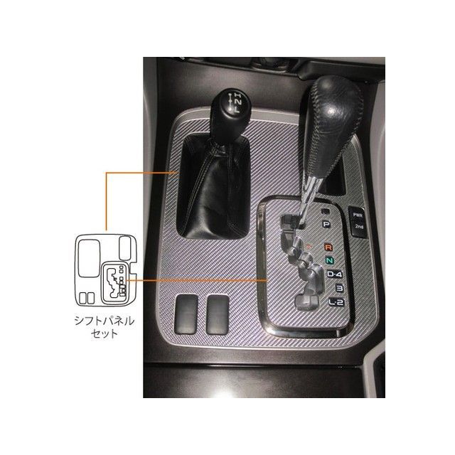 ハセプロ トヨタ ランドクルーザーUZJ100W(1998.1~2007.7) シフトパネルセット ガンメタ CSPT-F20GU|モトメガネ 店