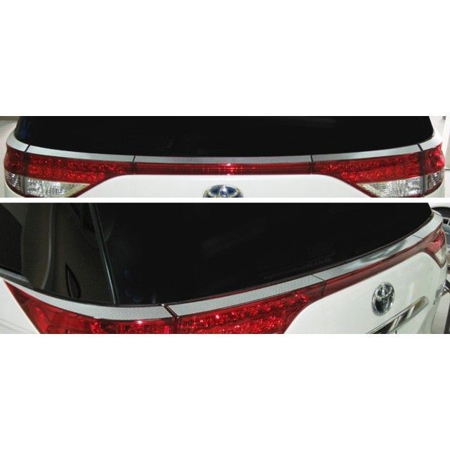 ハセプロ トヨタ エスティマハイブリッド AHR-20W（2008.12～2016.5）MC後・エスティマACR/GSR50系（2008.12～）MC後 テールランプガーニッシュ ブラック CTLT-1
