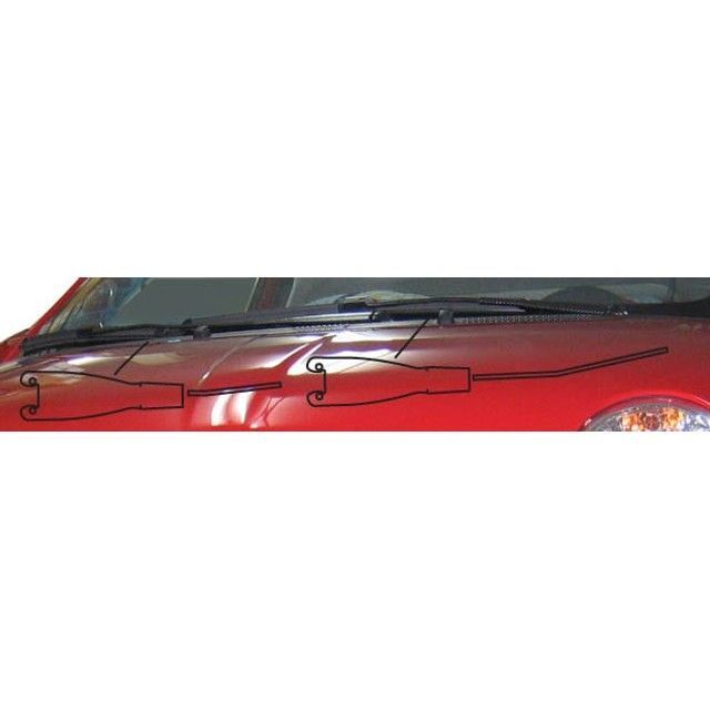 ハセプロ フィアット 500・500C ABA-31212・31214（08.3～） ワイパーアーム ガンメタ CWAF-1GU